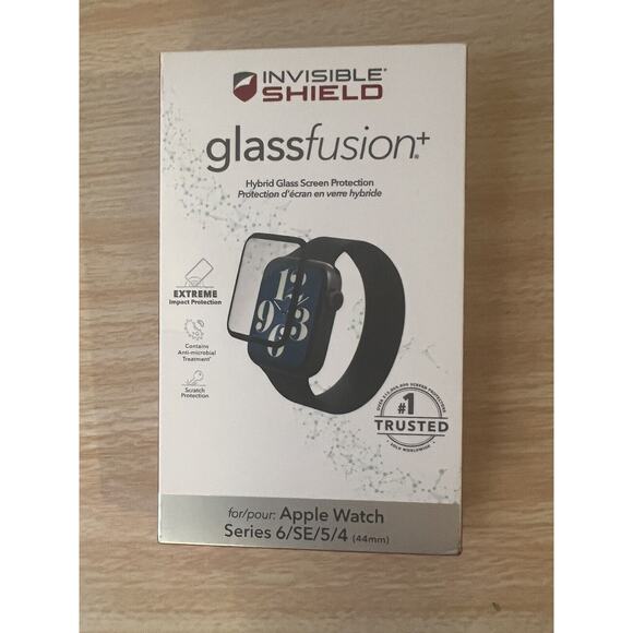 Zagg InvisibleShield GlassFusion+ Screen Protector Apple Watch Series 4 5 6 40mm - Picture 1 of 2